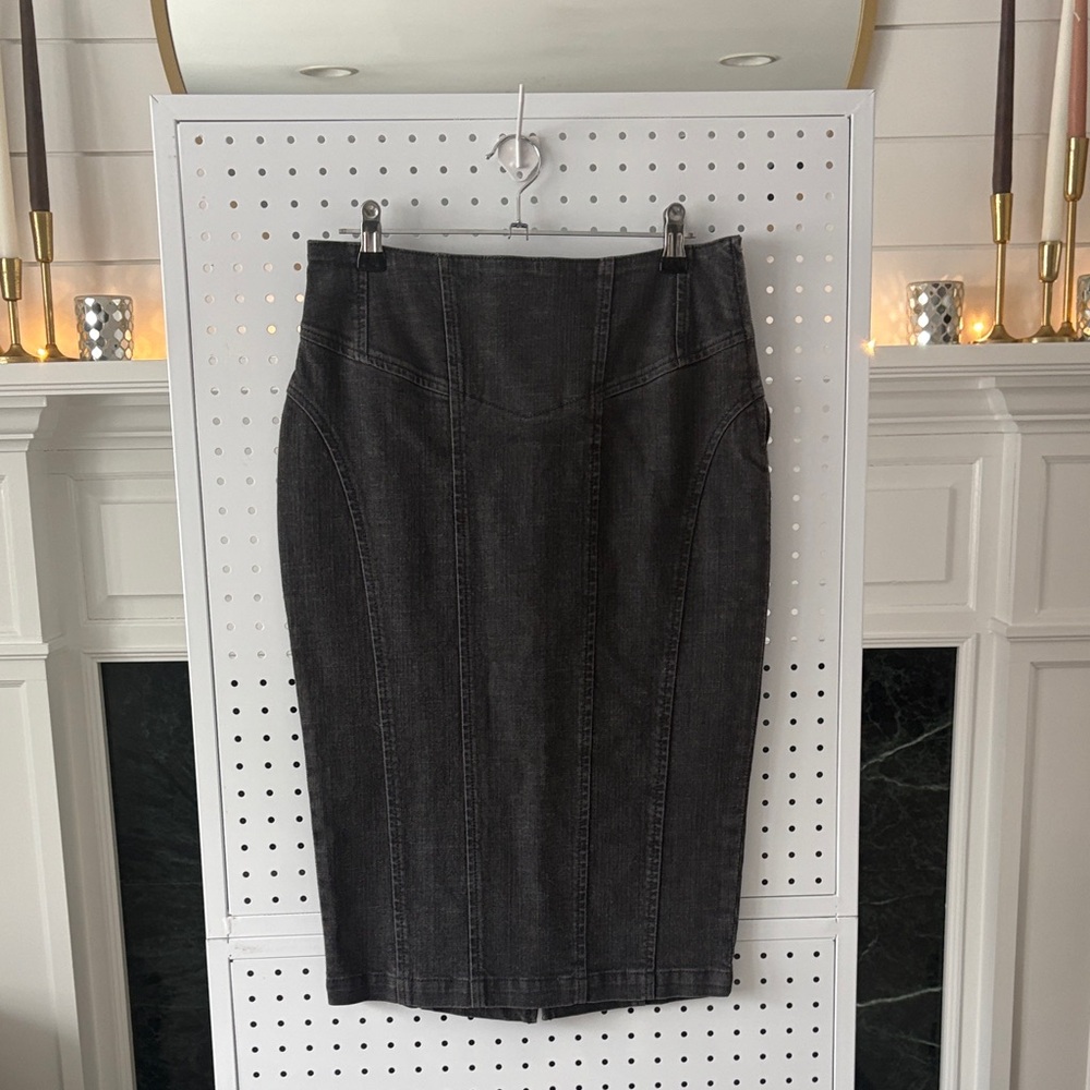 Oasis Charcoal Pencil Skirt